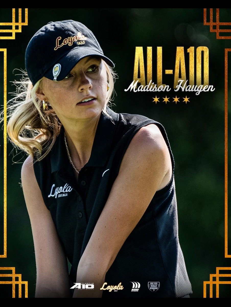 SpartanGrlsGolf's tweet image. 🚨Alumni Alert!! 🚨Congrats to @MadisonHaugen1 on being named All-A10 this season. She capped off her freshman season with a Top 15 finish at the inaugural A10 Championship!! Way to go Madison!! Spartan Nation is proud of you! #LeadByExample #Rfactor