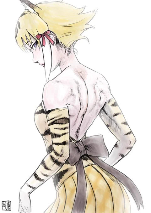 #このタグを見た人は推しの初描きと現在の絵を載せよう これの前にもう一枚あった気するけど見つからない… 