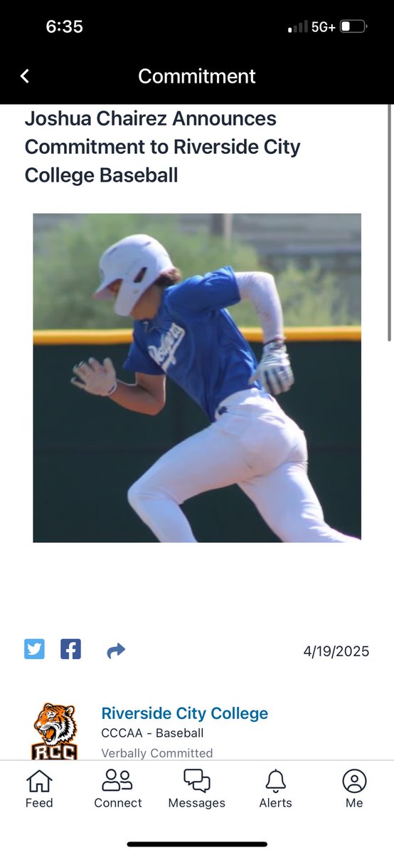 Hot off the press! Grizzly nation is proud to announce Joshua Chairez has committed to RCC to continue his baseball career!! RCC got an unreal talent that’s going to blossom! Cheers to his family and the hard work this young man has put in. Congrats Josh! We couldn’t be prouder