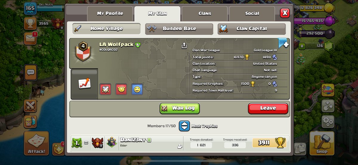EyeSeeGhostz's tweet photo. @ClashofClans If anyone can help us finish up the gold rush we would appreciate it  #C0LQRC02 https://t.co/mF0gEUNtUG