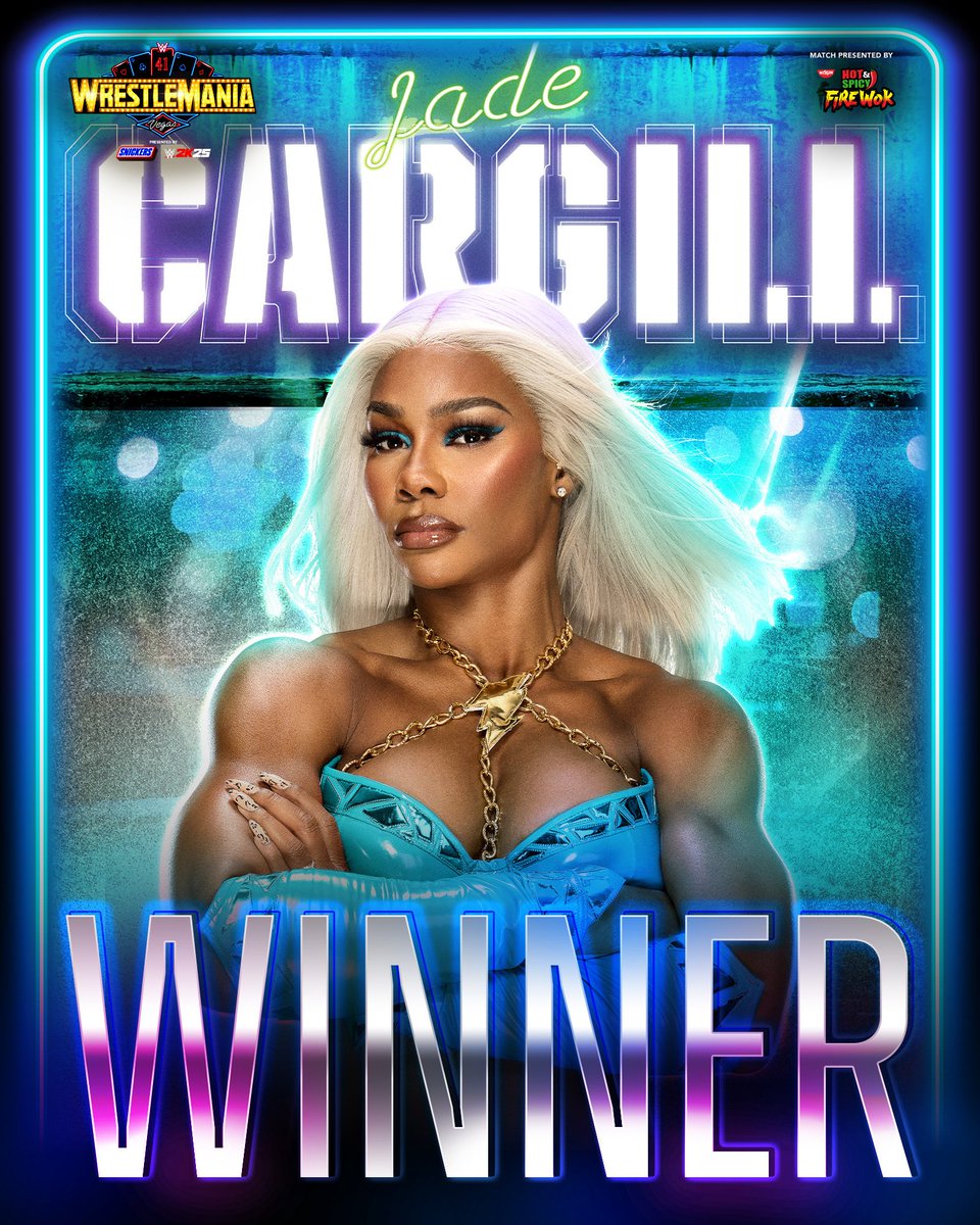 darkshadow443's tweet photo. @WWE 
JADE CARGILL wins
 #WrestleMania 
#WrestleMania41 https://t.co/dVNeunfhfE