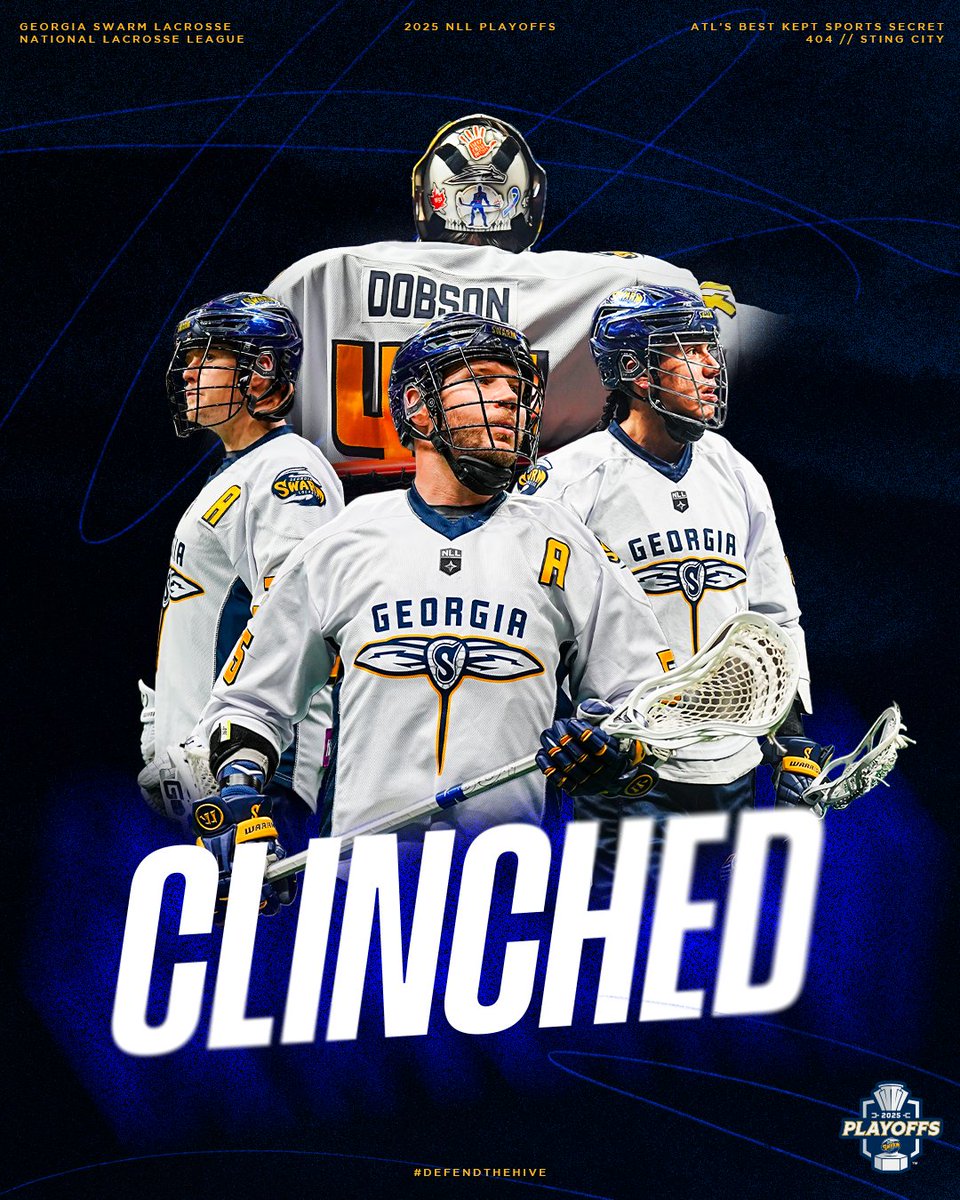GeorgiaSwarmLAX's tweet image. OFFICIALLY CLINCHED❌
#NLLPLAYOFFS