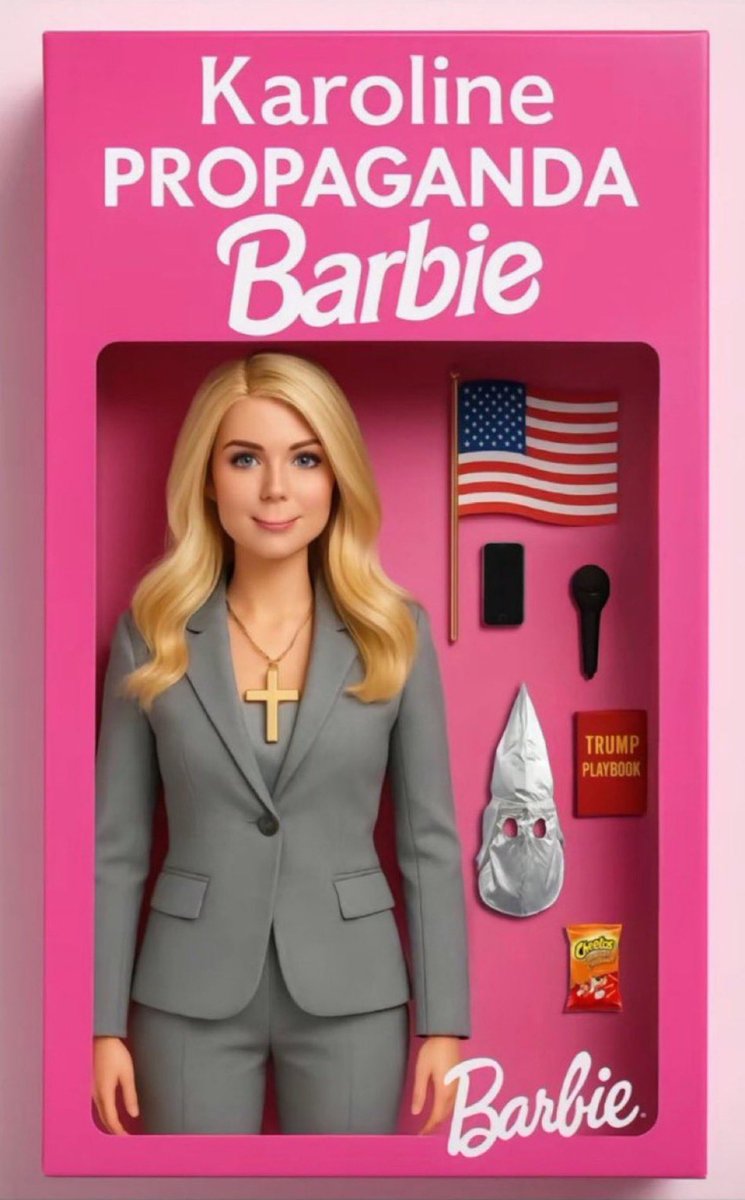 .<a href="/karolineleavitt/">Karoline Leavitt</a> in Barbie form is perfection.