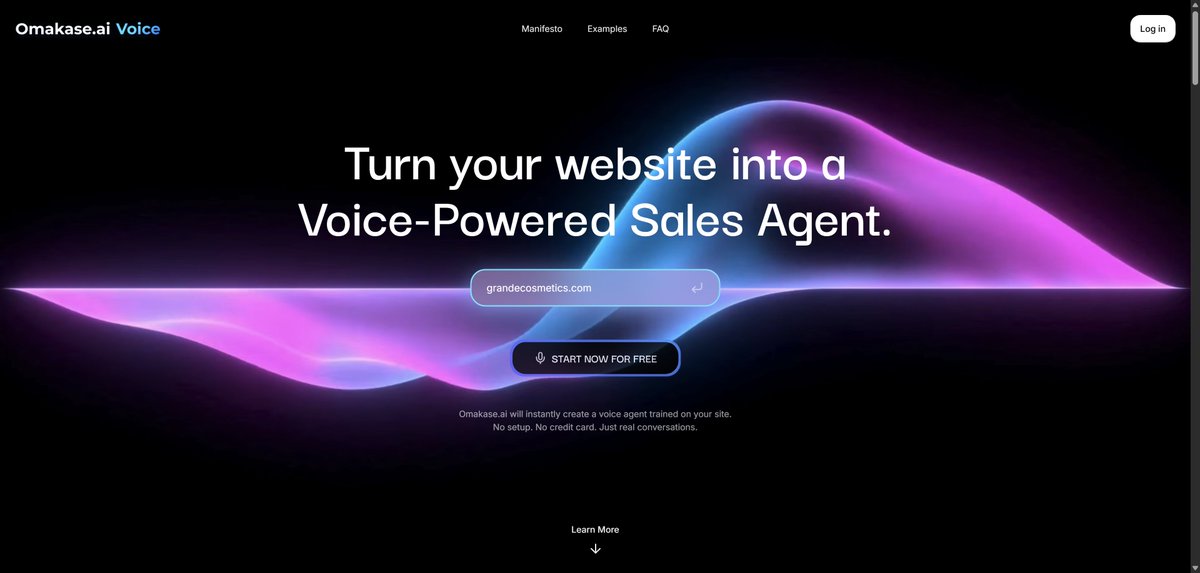 howto_apro's tweet photo. 【速報】
国産AIツール「Omakase. ai Voice」が
ProductHuntデイリー1位を獲得

✅サイトにURL入れるだけで導入可能
✅️サイト情報を自動収集
✅️情報を元にした音声接客エージェントが完成

URLを入れるだけで
チャットボットを超える
接客AIエージェントが導入できるのは
シンプルにエグい

「テキストから音声へ」の流れ
これからもっと加速しそう