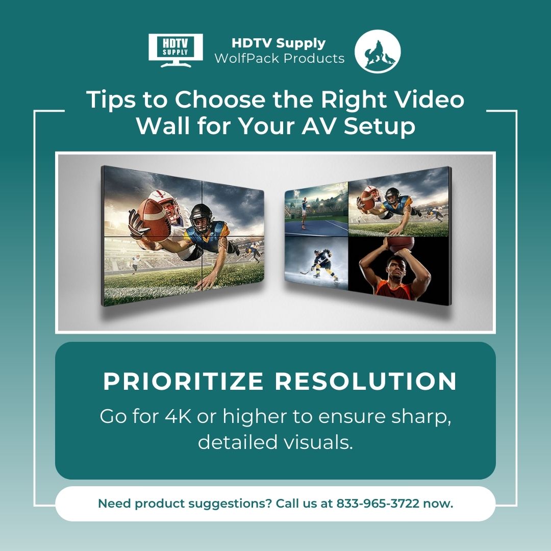 HDTVSupply's tweet image. Crystal-clear visuals start with high resolution. Don’t settle for less.
Want to learn more? Visit our website at hdtvsupply.com
#Videowall #ProAVSolutions #WolfPack #HDTVSupply #AVTechnology  #AVSolutions #VideoWallSetup