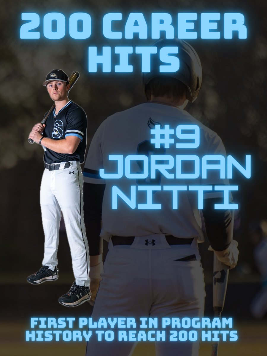 In today’s dh sweep, Jordan Nitti became the first player in program history to record 200 career hits and Nick Avagnano became just the 9th player in school history to score 100 career runs #rollspreys #spreysflyhigher