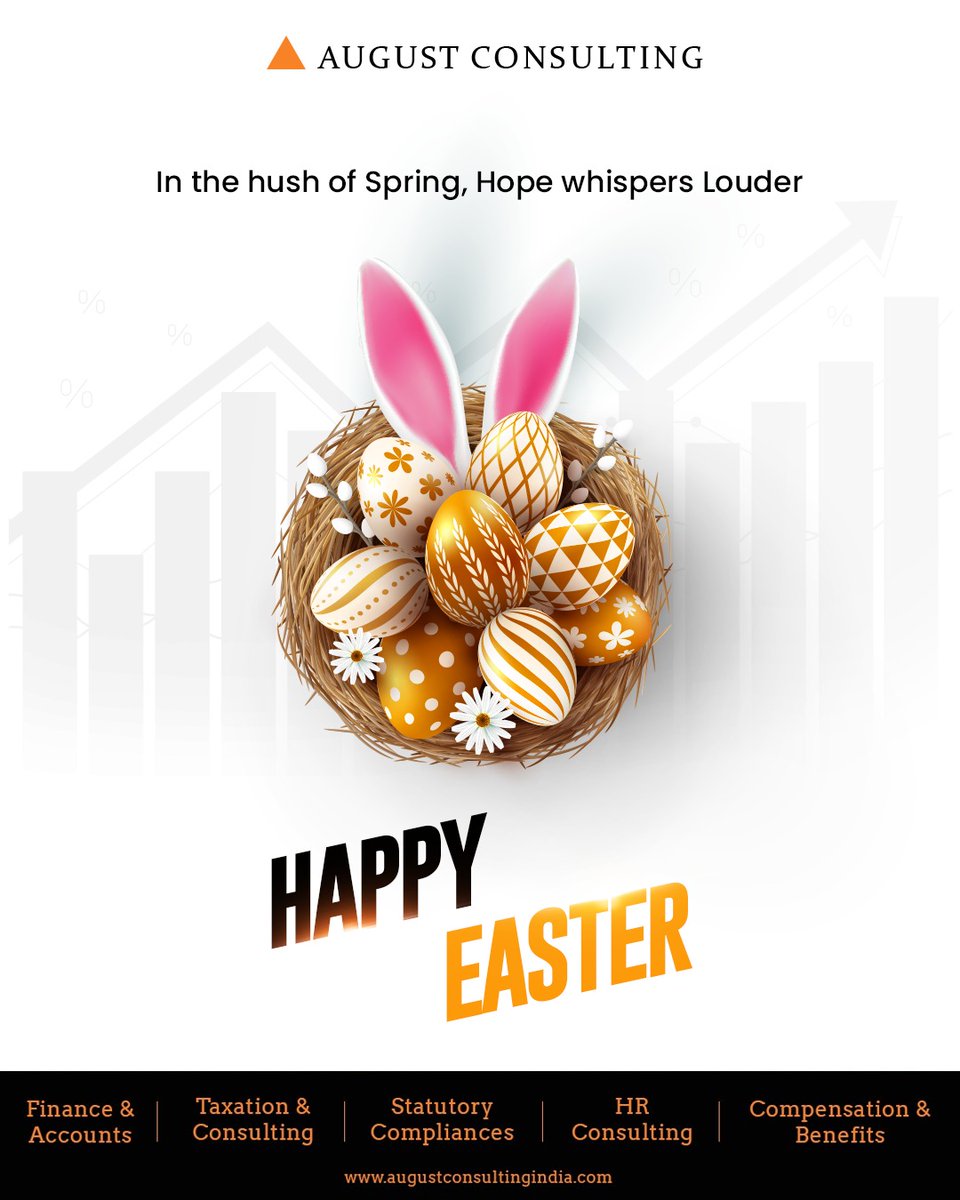 AugConsulting's tweet photo. Today, we celebrate new beginnings, hope, and the joy of togetherness. Easter reminds us that every ending holds the promise of a fresh start. 

Happy Easter From August Consulting.

#augustconsulting #happyeaster #accountingservices #financialyear #mastersofaccounting https://t.co/WTu30wKlQ3