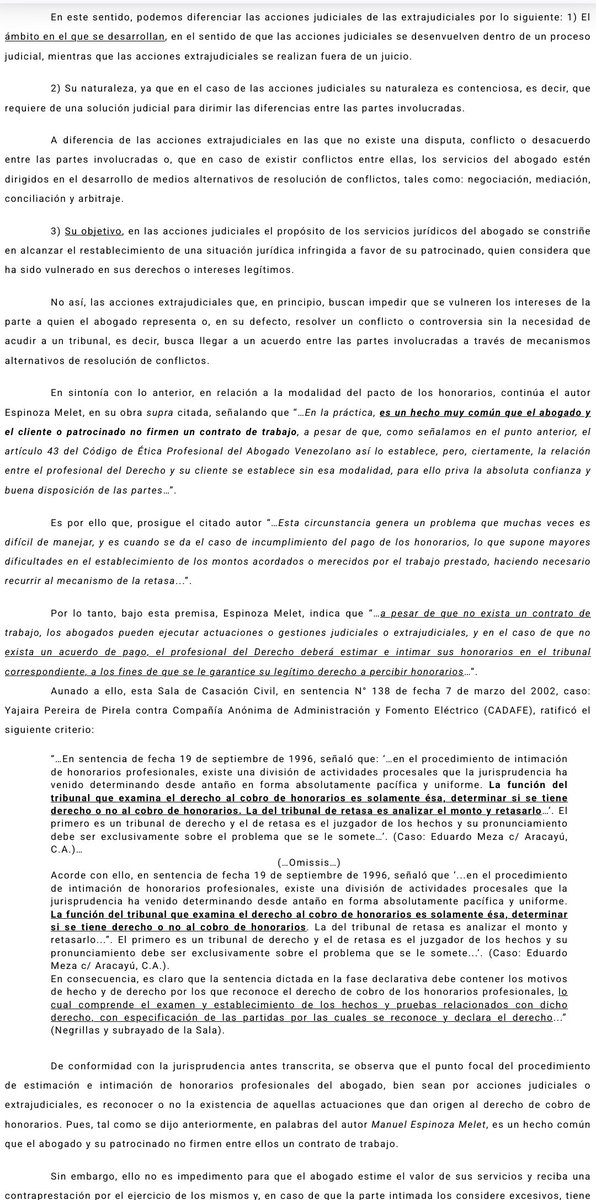 WilsonGomezGB's tweet photo. Sentencia N° 000010 del 20/03/2025 Sala de Casación Civil @TSJ_Venezuela Honorarios Profesionales extrajudiciales por redacción de documentos. Establece parámetros para el cobro de honorarios en dólares o moneda de curso legal. Art. 128 de la Ley BCV 🧐 https://t.co/stK9teUZ7H https://t.co/7mW4FkAVyn