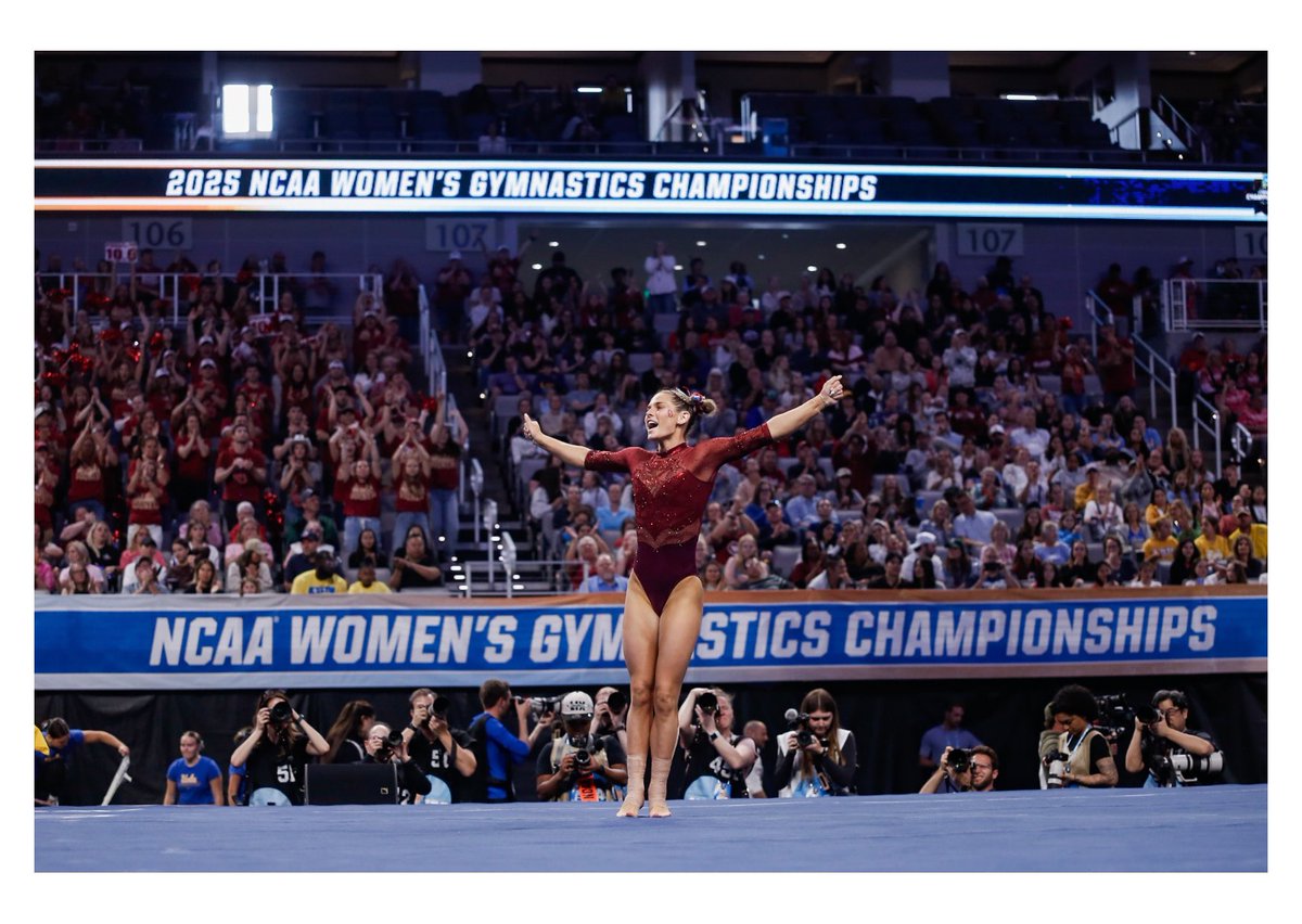PaxsonHaws's tweet photo. NCAA Women’s Gymnastics National Championship || Dickies Arena || April 19, 2025 https://t.co/20S9FMUOTe