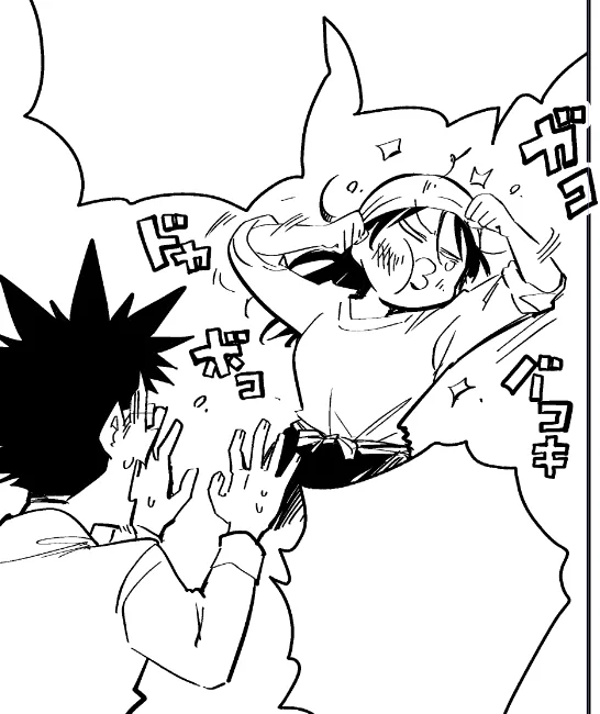 作画中。荒ぶる桐谷さん。 
