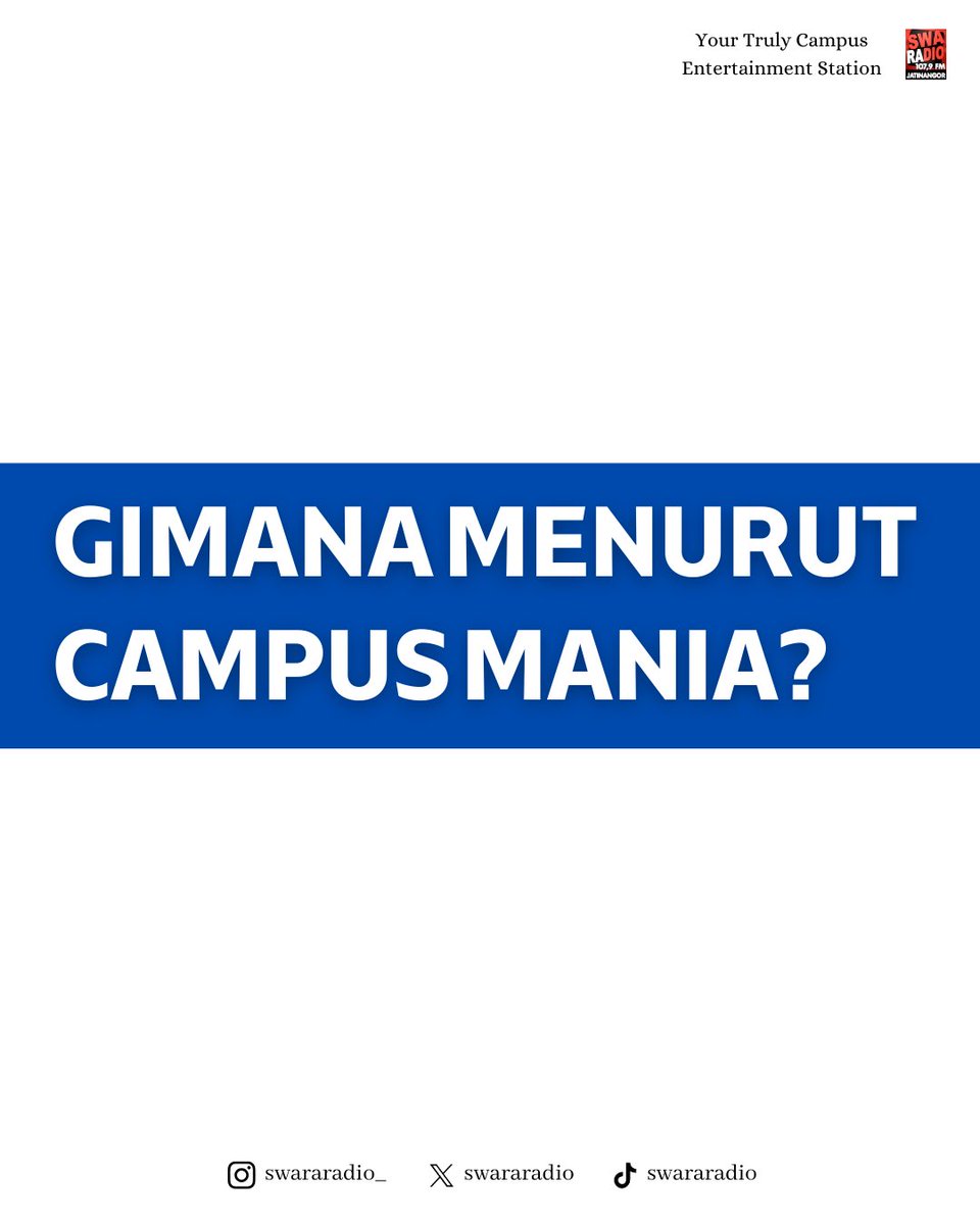 [FOR YOUR INFORMATION]

Campus Mania tau ga bahwa Coachella adalah salah satu festival musik terbesar, paling terkenal, dan paling menguntungkan di dunia loh Campus Mania.
Coachella tahun ini Gimana nih menurut Campus Mania? 🤔✨

#FYI #ISwaraU #SwaraRadio #aprilalwaysshine
