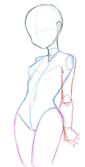 こんな感じで色毎にパーツ分けしたら直立も、がに股差分やのけぞり顔差分とかが簡単に作れるのでは…?と今更ながら気が付きチャレンジしてみている