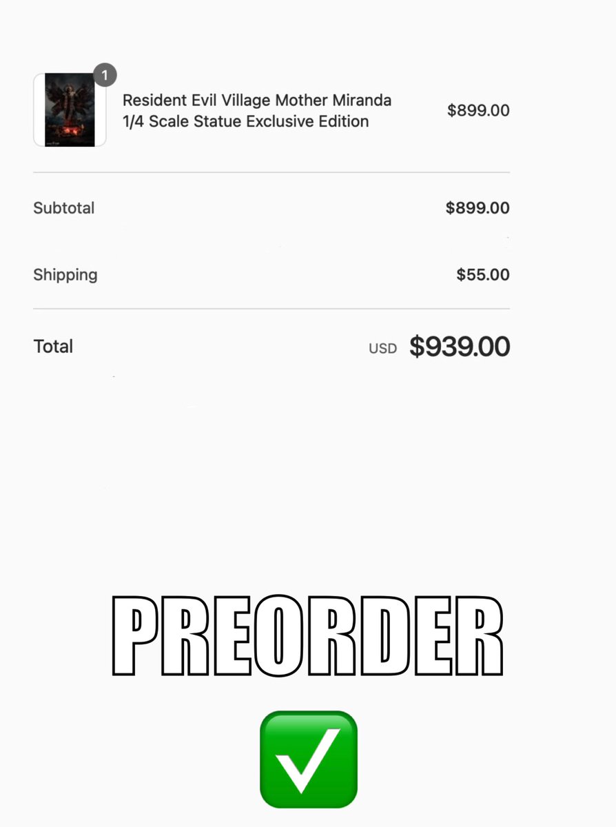 RealBuffMan's tweet image. Preordered: ✅ 
Resident Evil Village Mother Miranda 1/4th Scale Statue Exclusive Edition from @PureArtsLimited 
Only Limited to 150 Exclusive Editions
Q2 2026
#REBHFun 
#ResidentEvilVillage 
#ResidentEvil
#Capcom