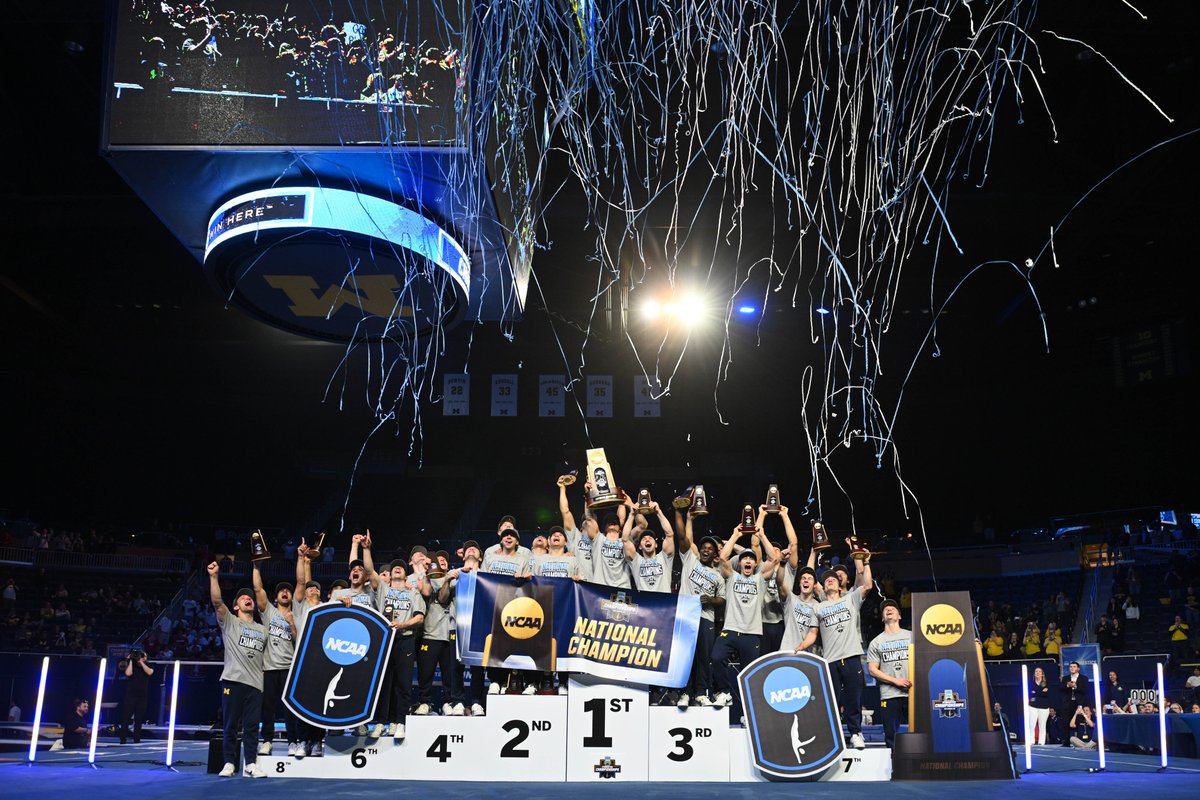 NCAA (@ncaa) on Twitter photo 🏆 The Wolverines bring it home! 🏆
<a href="/UMichGym/">Michigan Gymnastics 🏆</a> are the 2025 National Champions!
#NCAAGym 🏆 The Wolverines bring it home! 🏆
<a href="/UMichGym/">Michigan Gymnastics 🏆</a> are the 2025 National Champions!
#NCAAGym