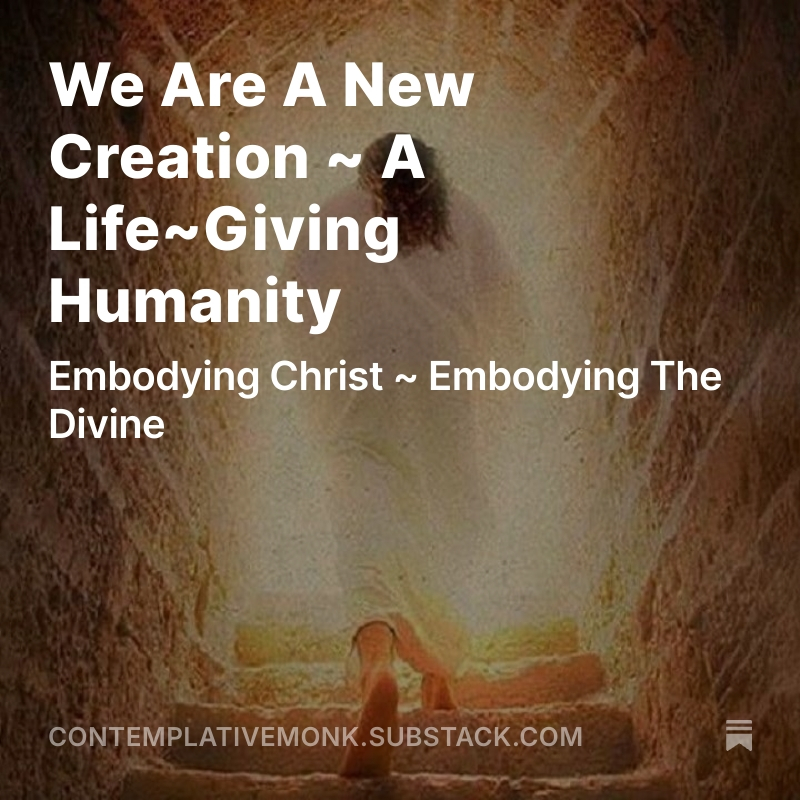 BobHolmes's tweet photo. We Are A New Creation ~ A Life~Giving Humanity, by @BobHolmes https://t.co/mmdStpQyxW https://t.co/3GJ7Zigyic