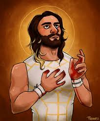 marcotla's tweet photo. Crossfit Jesus #WrestleMania https://t.co/nL2DlvB9FL