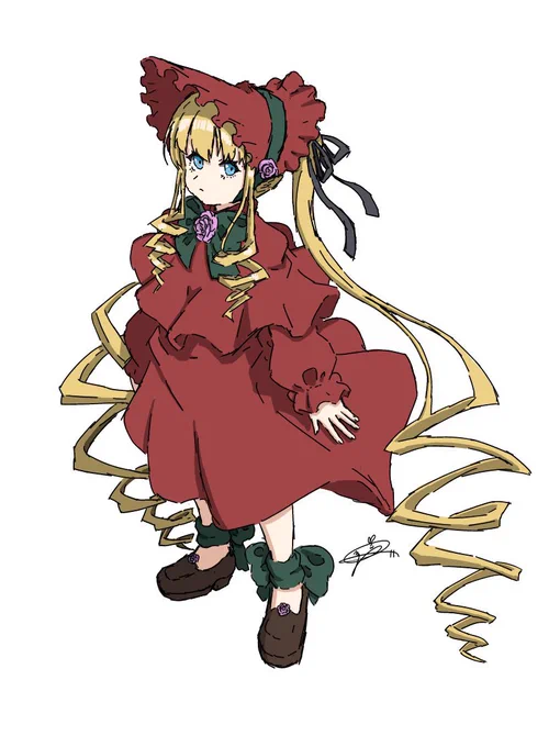 真紅の落書きローゼンメイデンキャラたくさん描きたいな…(やる気に画力が追いついてない) 