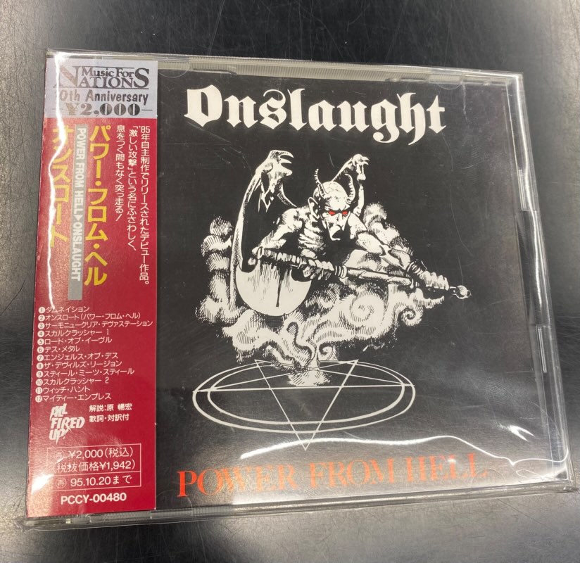 オンスロート パワー・フロム・ヘル 帯付 ONSLAUGHT スラッシュ 帯付き CD「オンスロート ONSLAUGHT/パワー・フロム・ヘル POWER 節約