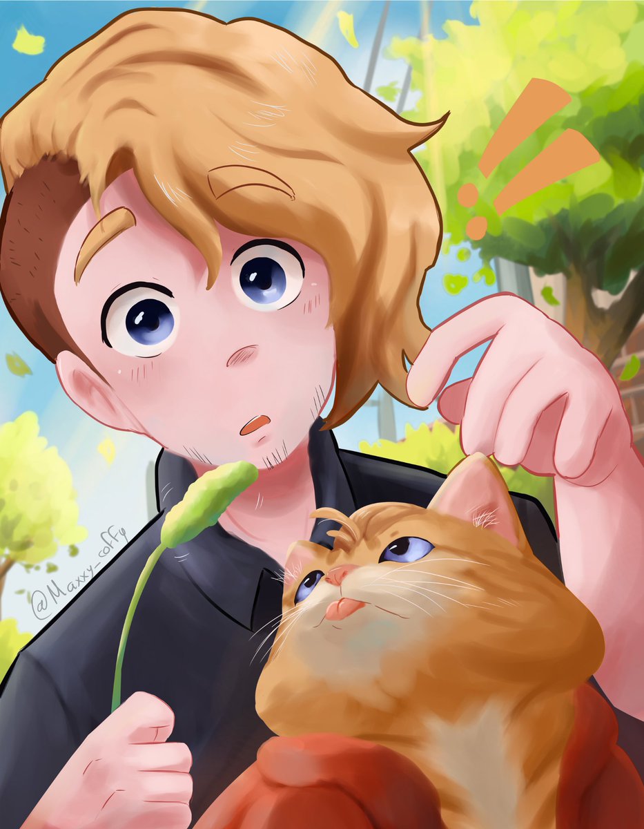 Maxxy_coffe's tweet photo. Pillado!!!! 

(Quise aventurarme a dibujar también al gatillo Gustabiño, ojalá y les guste :b 🩵)
#ToniGambino https://t.co/CEwoBXMAvq
