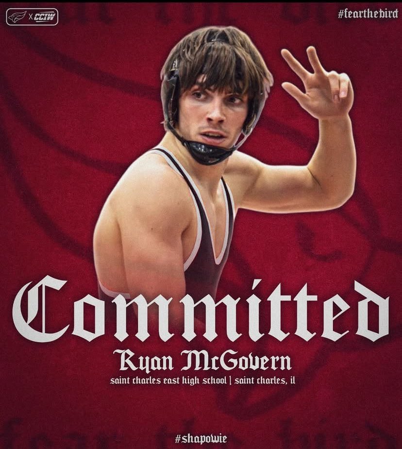 Congrats to Ryan McGovern as he will continue his wrestling career next year at North Central!