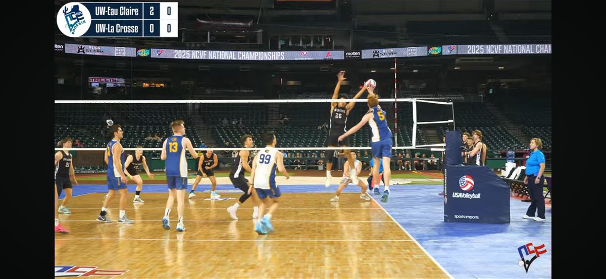 AN Mens Volleyball (@an_mensvb) on Twitter photo Dynasty!! 3 NCVF D II National Titles in 4 years for Eau Claire Men’s Club Volleyball Team! Chase Haferman, Jackson Peterson and Nick Vandenberg Lightning Alumni! Game was played on MLB <a href="/Dbacks/">Arizona Diamondbacks</a> field 😳#LightningPride Dynasty!! 3 NCVF D II National Titles in 4 years for Eau Claire Men’s Club Volleyball Team! Chase Haferman, Jackson Peterson and Nick Vandenberg Lightning Alumni! Game was played on MLB <a href="/Dbacks/">Arizona Diamondbacks</a> field 😳#LightningPride