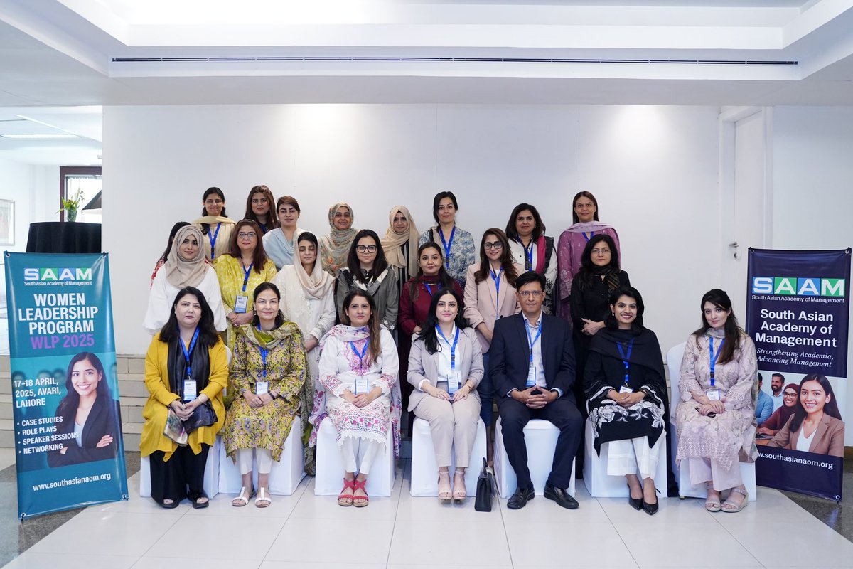 DrJawadSyed's tweet photo. Women Leadership Program (WLP) 2025

@SouthAsianAOM https://t.co/x5oHVrwdR8