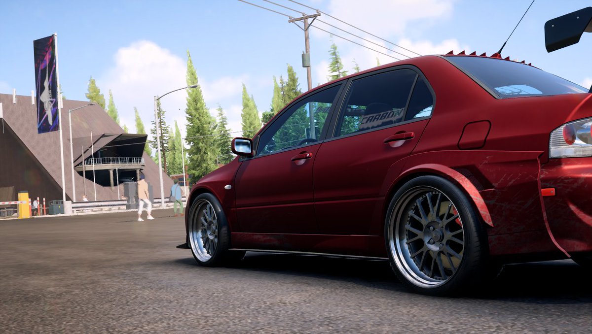 BackupZ3phyr's tweet photo. Mitsubishi Lancer Evolution IX Kenji's ride recreated #NFSUnbound #UNITE #MitsubishiMotors #Lancer #4G63 #Carbon https://t.co/Vid7lBc673