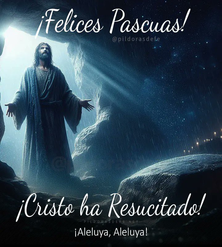 jm_romano's tweet photo. ¡Feliz Pascua Florida!

Cristo ha resucitado; verdaderamente ha resucitado.

La muerte no tuvo la última palabra. 

El bien triunfó sobre el odio y el mal. https://t.co/sePrvJWizu
