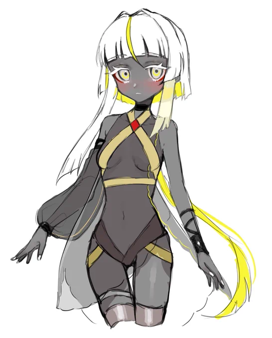 ちょっと前に描いたオリキャラちゃん 