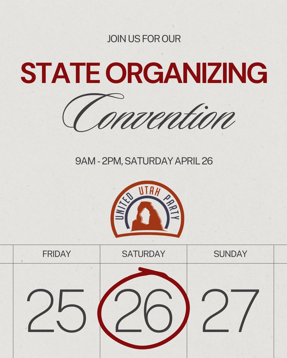 One week away! Don't forget to RSVP. unitedutah.org/2025_state_con…