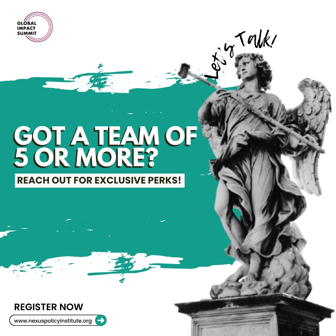 nexus_ppi's tweet image. Got a team of 5+? Let’s talk!

🎁 Exclusive discount awaits at GIS 2025 in Budapest.

Register now:
nexuspolicyinstitute.org/gis2025

#GIS2025 #GroupRegistration #NPPI #Budapest2025