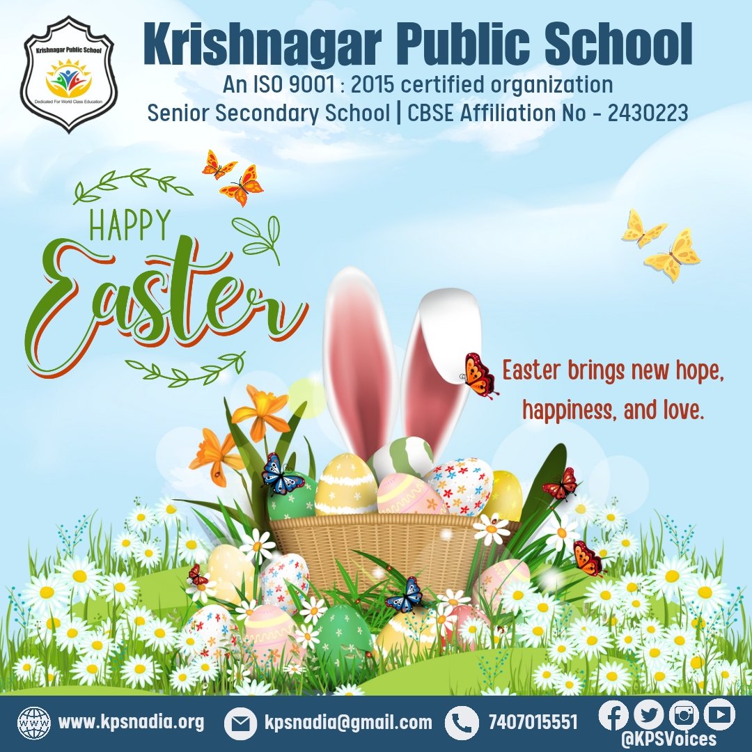 KPSVoices's tweet photo. As we celebrate Easter, let's remember the spirit of renewal and hope it brings. Wishing you a peaceful and meaningful day.
#KPSVoices #Easter #HappyEaster #EasterSunday #Festive https://t.co/P472UZo3XH