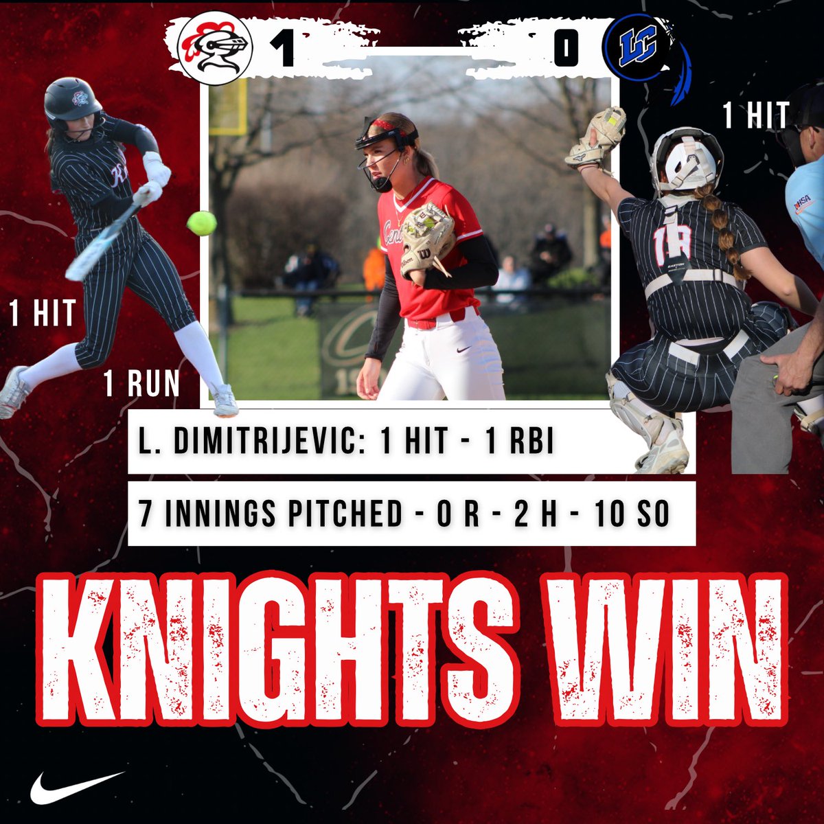 LWC Varsity Softball (@lwc_softball) on Twitter photo ๐จ๐๐๐๐๐๐๐ ๐๐๐ ๐ ๐ข๐ง ๐๐ง๐๐ข๐๐ง๐โผ๏ธ
๐ฏ๐ฌ. ๐๐๐ค๐ ๐๐๐ง๐ญ๐ซ๐๐ฅ: Lisabella Dimitrijevic throws a complete game shutout allowing only 2 hits and striking out 10 โ๏ธ Berkshire scores the Knights winning run while her and Bolduc each record 1 hit ๐๐ผ ๐จ๐๐๐๐๐๐๐ ๐๐๐ ๐ ๐ข๐ง ๐๐ง๐๐ข๐๐ง๐โผ๏ธ
๐ฏ๐ฌ. ๐๐๐ค๐ ๐๐๐ง๐ญ๐ซ๐๐ฅ: Lisabella Dimitrijevic throws a complete game shutout allowing only 2 hits and striking out 10 โ๏ธ Berkshire scores the Knights winning run while her and Bolduc each record 1 hit ๐๐ผ