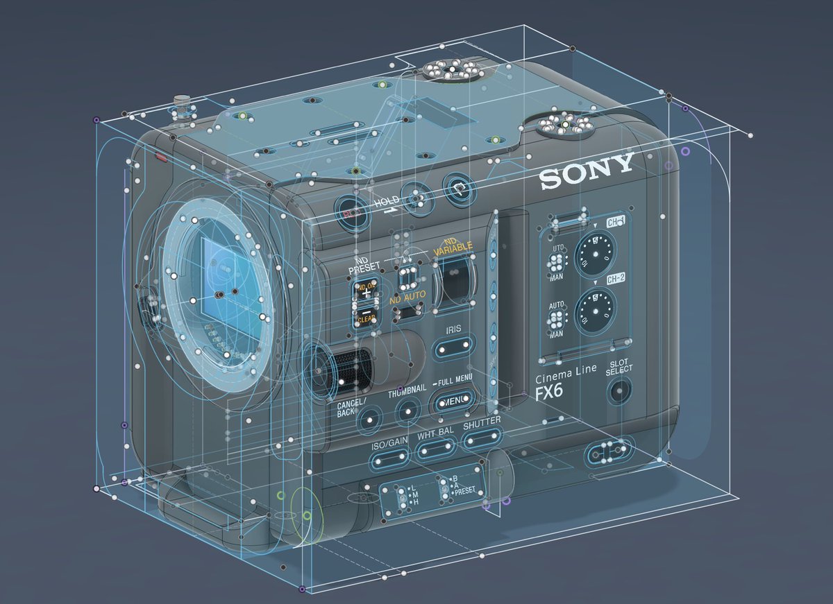 shotsbylars's tweet photo. Had a project recently that required a 3D model of the @sonycine FX6. This presented a great opportunity to refine my CAD skills and develop an accurate 1:1 scale model in @autodesk Fusion. Looking forward to continue to find ways to combine both technical and creative skillsets! https://t.co/6OSrwYcQe8