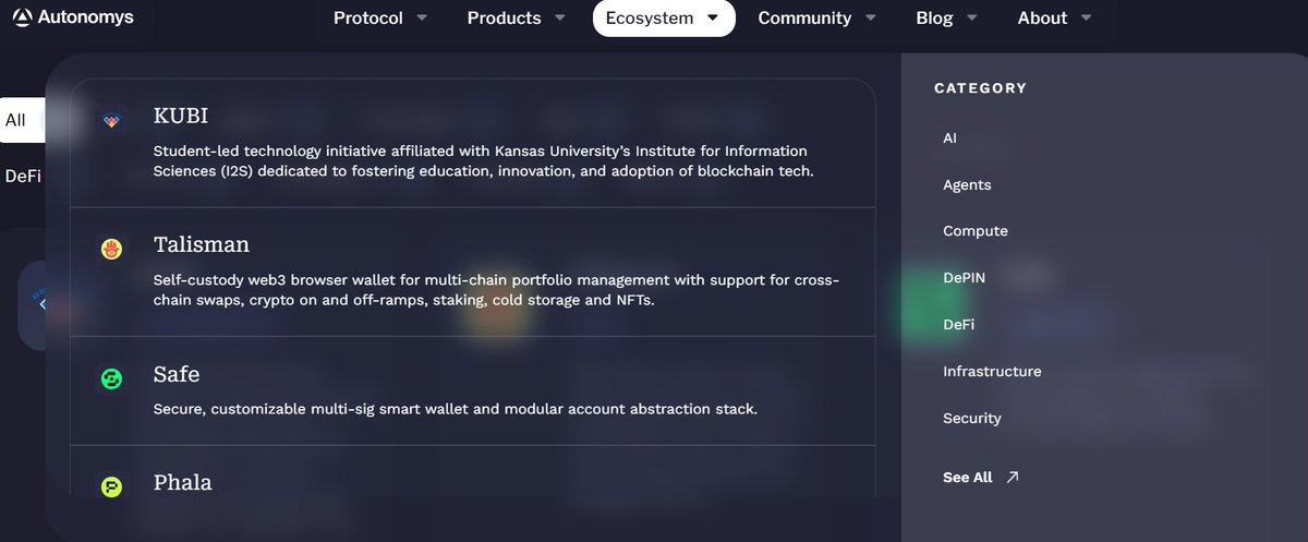 olapadesam00's tweet photo. From community and #DePIN to data, AI, wallets, security, infrastructure, and DeFi, the @AutonomysNet ecosystem is packed with purpose-driven projects.

Every product is designed for seamless integration, ready for users to plug in and power up.

Explore the full ecosystem: https://t.co/yOVfibdxho

#AI3