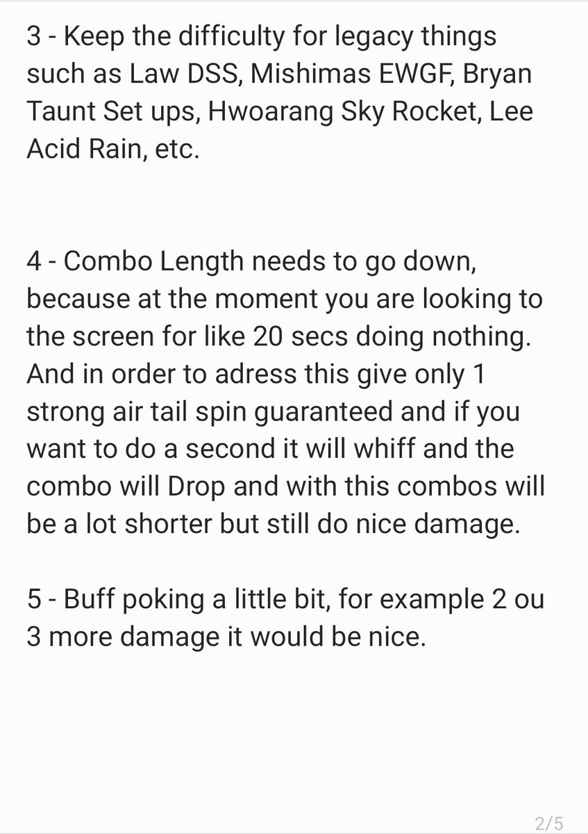 D_Kiritoo's tweet photo. @Harada_TEKKEN @mykeryu @nkt_dreamer @TEKKEN Here are my thoughts after playing since the beggining of season 2 and after the emergency patch. Thanks in advance.
Rest will at the Thread below https://t.co/BvC3D9yBea