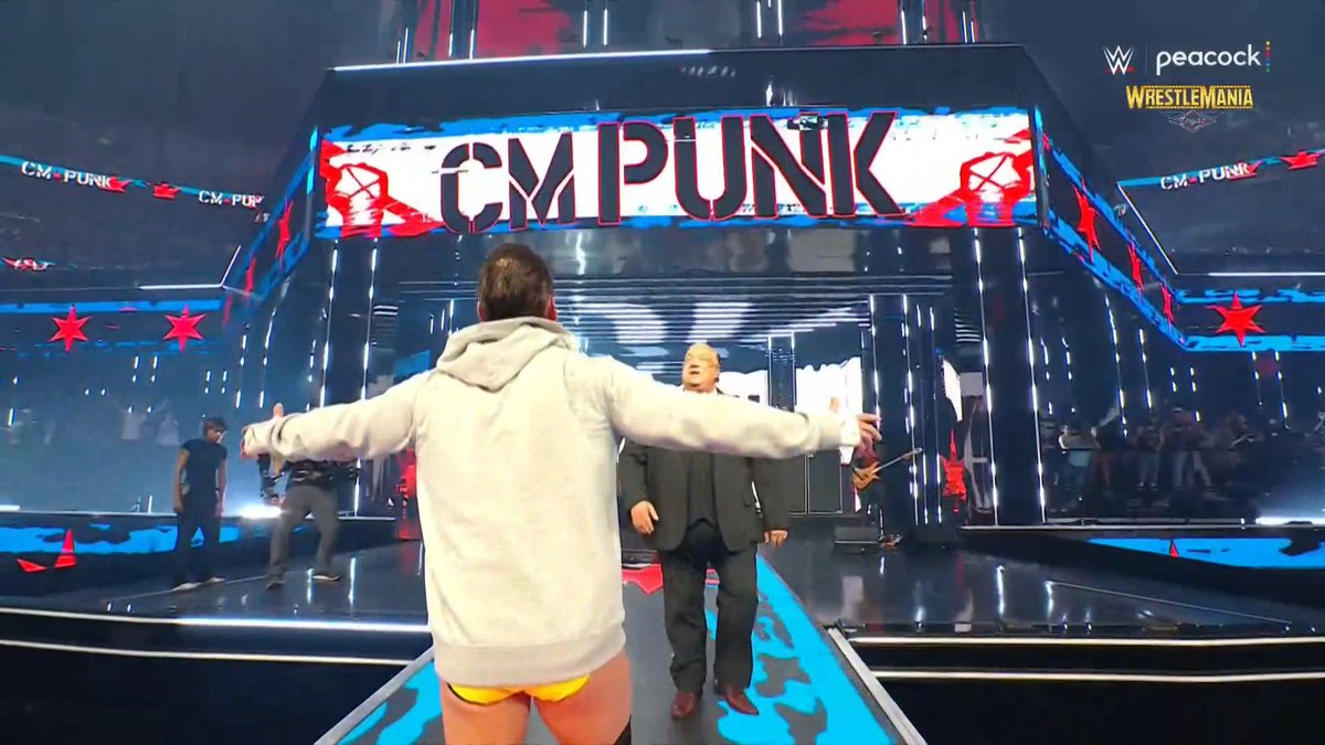 CMPunkOrg's tweet photo. We've waited SO long to say this but CM Punk is a #Wrestlemania Main Eventer 💛 #CMPunk #WWE https://t.co/9rxmNtBbYE