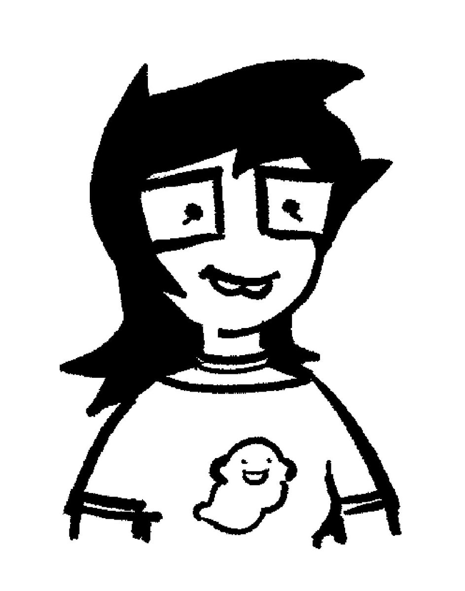 paintedhen's tweet photo. friend asked me to draw june egbert https://t.co/3bp87APoZb