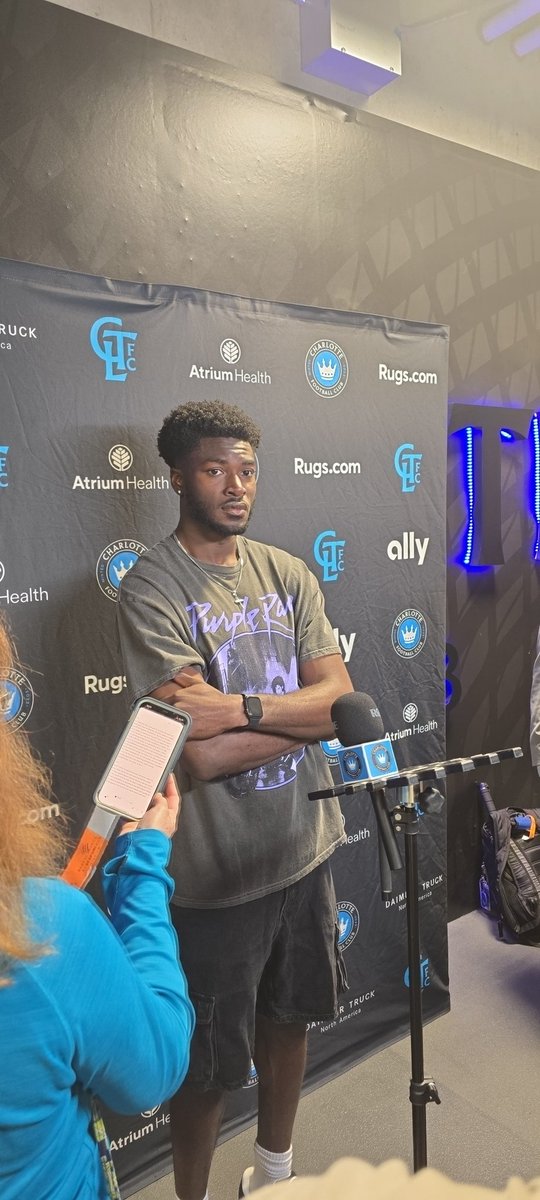 Agyemang: "Results are speaking for itself" he said on whether this was the best Charlotte FC team he's played with.

On playing with Scardina: "That's my boy" - he told Scardina that if he saw the pass in the channel to play it and he would find the ball.