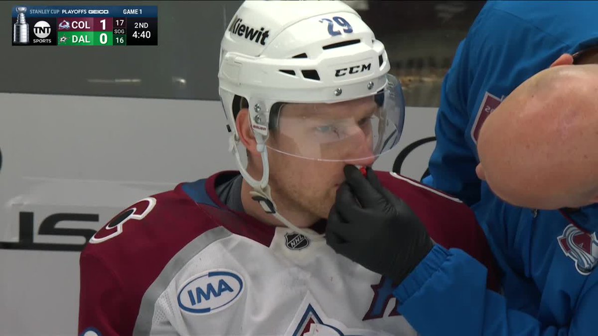 BR_OpenIce's tweet photo. Nobody makes Nathan MacKinnon bleed his own blood... NOBODY https://t.co/zCGW9ZAx6y