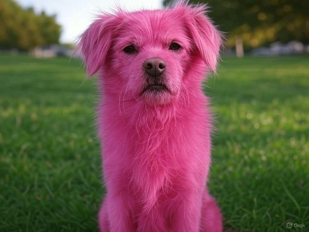 KhawajaHamzaPTI's tweet photo. It’s #PinkDog 🌸 https://t.co/LWKHzwbdHz