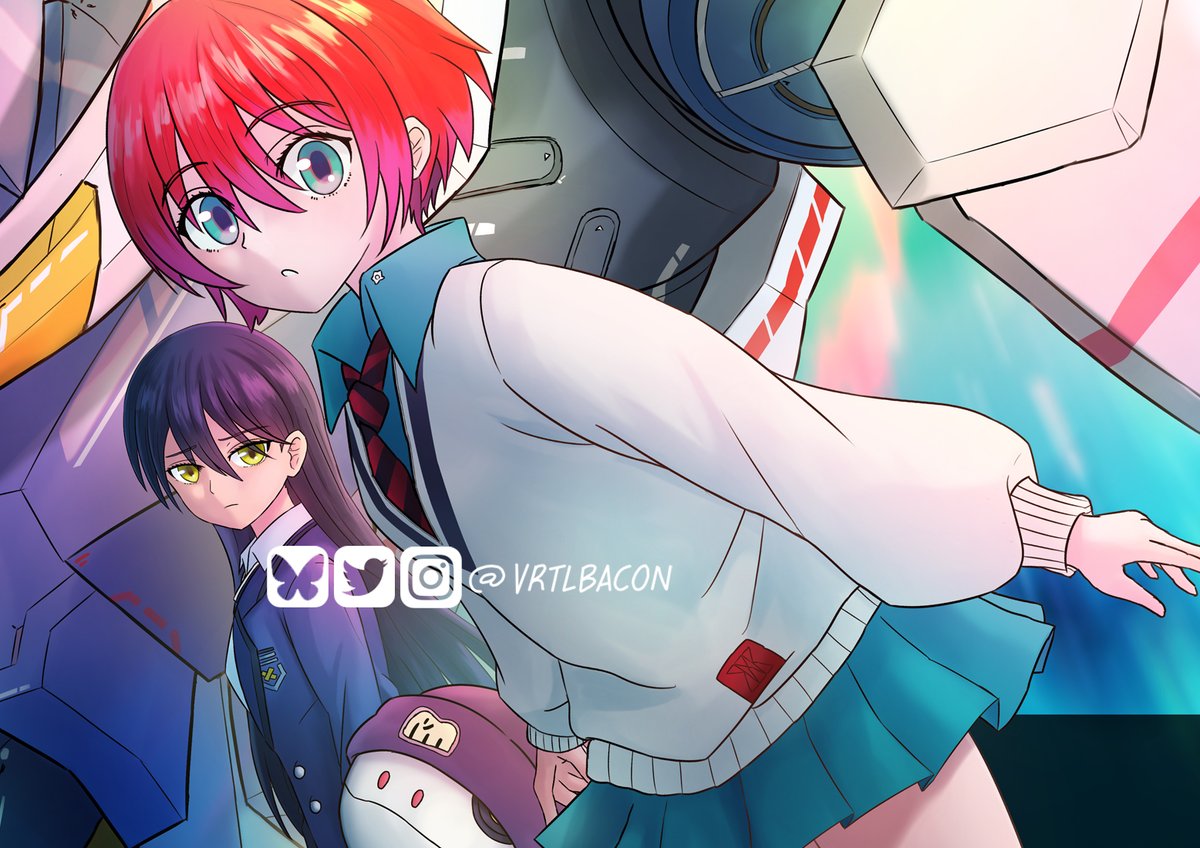 VRTLbacon's tweet photo. Practice - Amate Yuzuriha / Machu &amp; Nyaan
(Gundam GQuuuuuuX)

#gquuuuuux #ジークアクス https://t.co/A7yzTzREQG