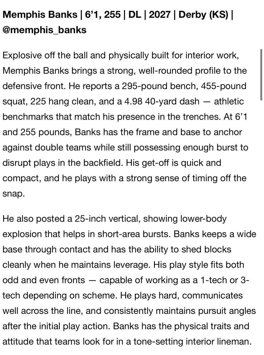 So blessed to receive this amazing write up!! 🙏🙏<a href="/DerbyRecruit/">Derby High School Football Recruiting</a>