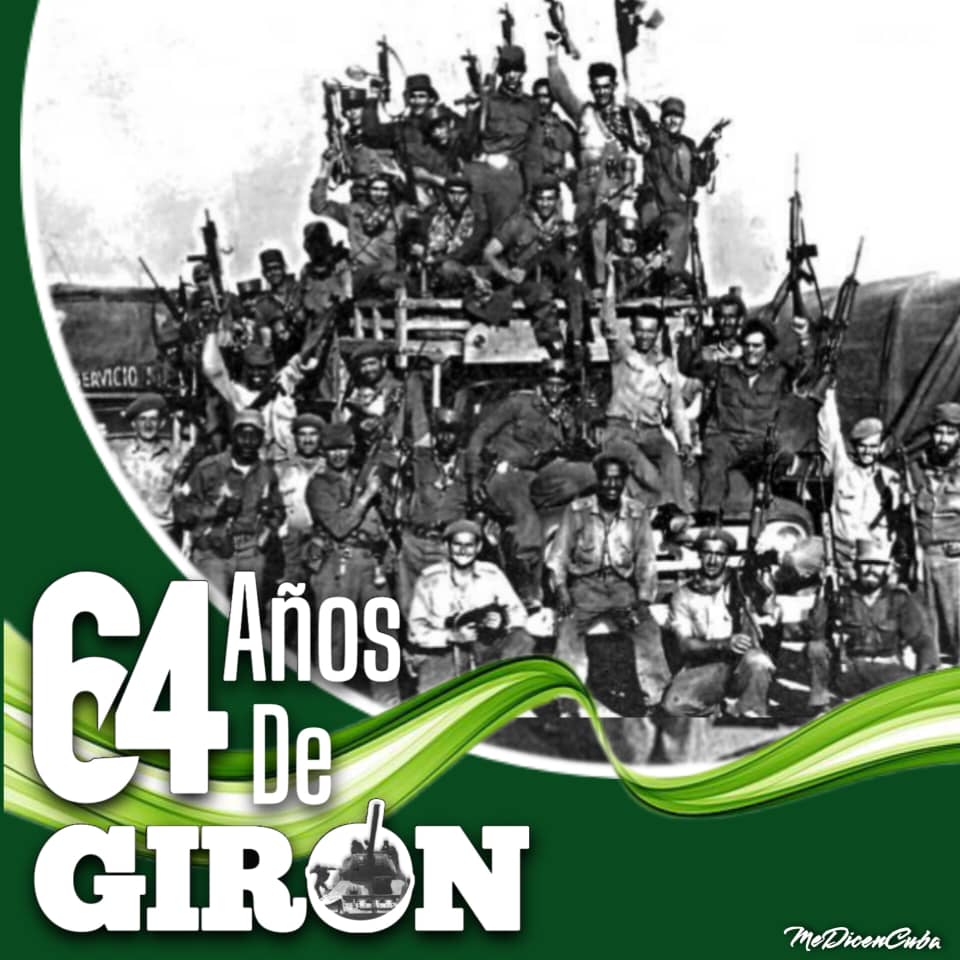 gom24594's tweet photo. #TenemosMemoria. Hoy nos convoca la victoria de Playa Girón, en la que la genial conducción de nuestro Comandante en Jefe Fidel Castro Ruz, el heroísmo, la combatividad y la resistencia de un pueblo fue capaz de vencer al enemigo en solo 72 horas. #64OPJM #ujcsantodomingocuba https://t.co/EnQE7sc2FT