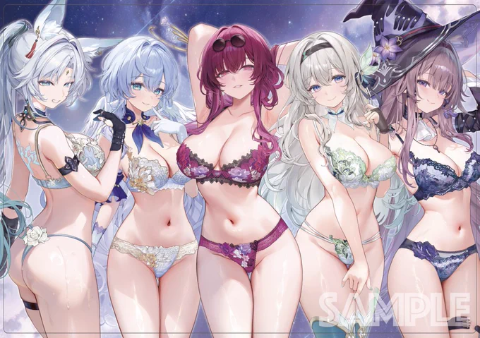 COMIC1☆26/エアコミ1 後半 新作発表⑦ 崩スタ ヒロインズ(水着)のプレイマットになります! イラストレーターは Machi()様です。