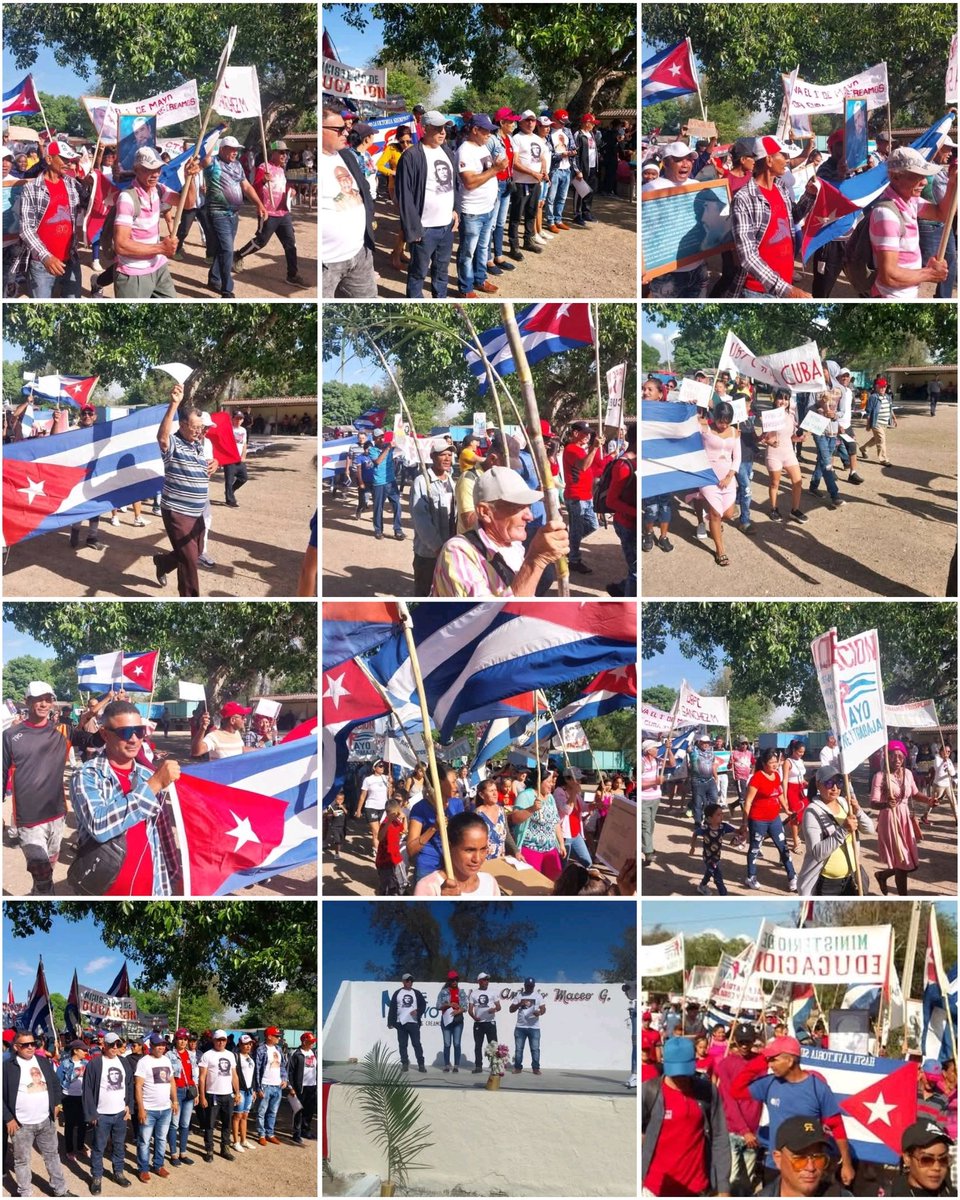 MagalisAcuna's tweet photo. Con #HonorHolguinero y por un #HolguínSí se realizó el desfile por el 1ro de mayo, Día internacional de los trabajadores en la comunidad de la Camilo, municipio Urbano Noris #Azucareros #UrbanoNorisXLaVictoria https://t.co/tOhSs7EDGS