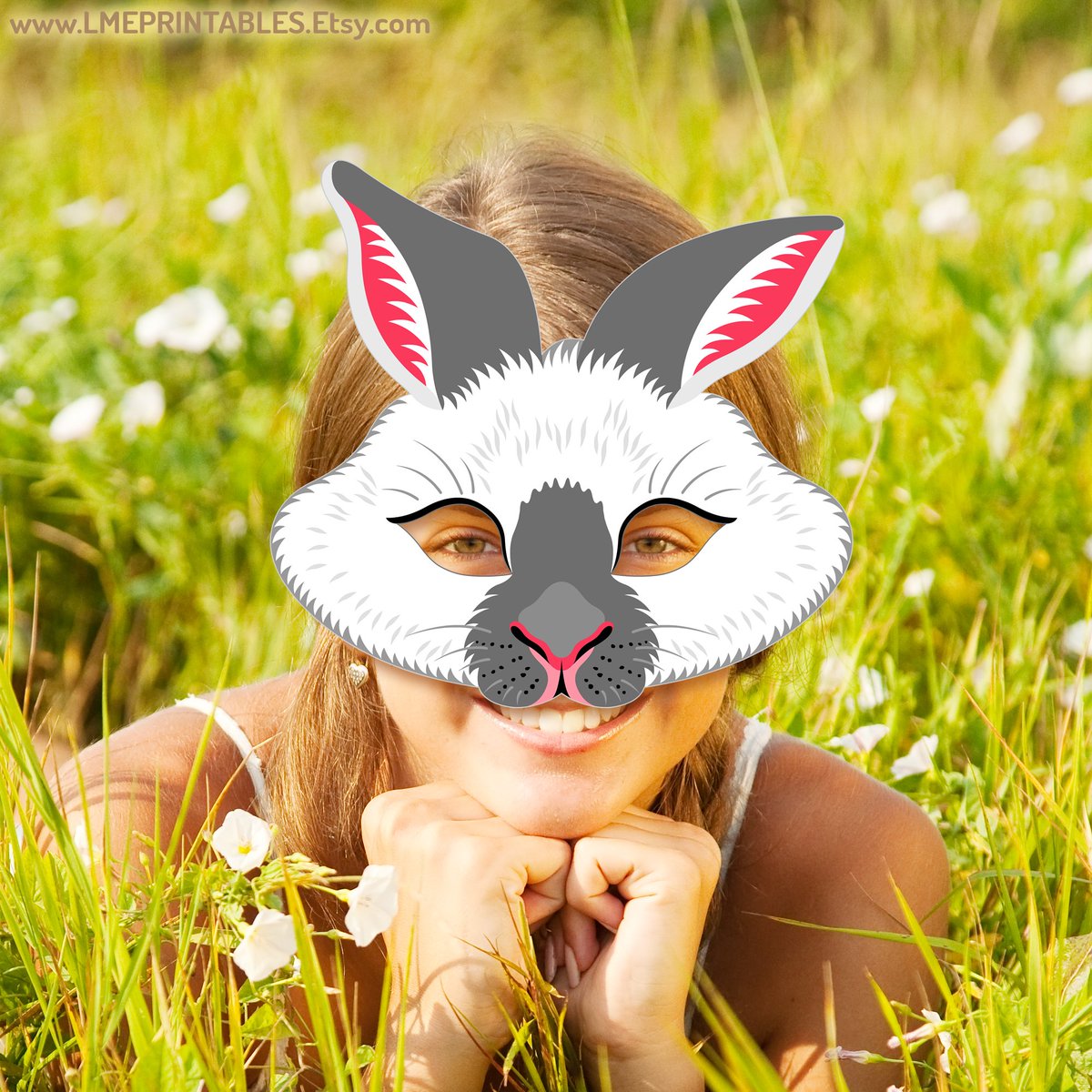 lmeprintables's tweet image. Rabbit Printable Mask Easter Gray White Bunny California Halloween Hare Costume Zodiac Forest Farm Animal Party Woodland Birthday Carnival etsy.me/4cLFs8E via @Etsy #rabbitmask #easterpartymasks #easterprintables #easterfavor #easteractivitiesforkids #eastercrafts #easter