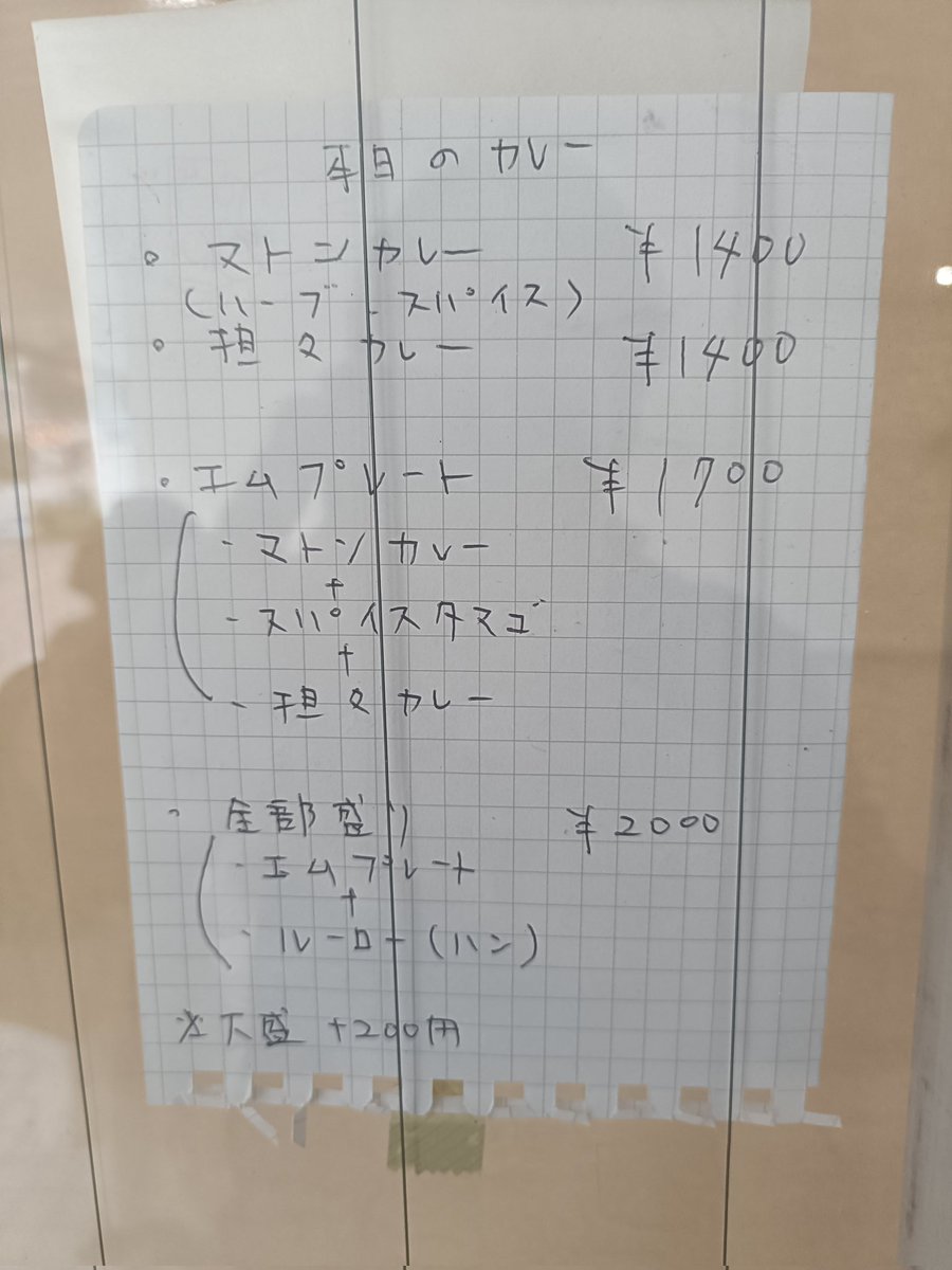 西堀の方にあるM85さんでマトンカレーでした
旨い!!!!