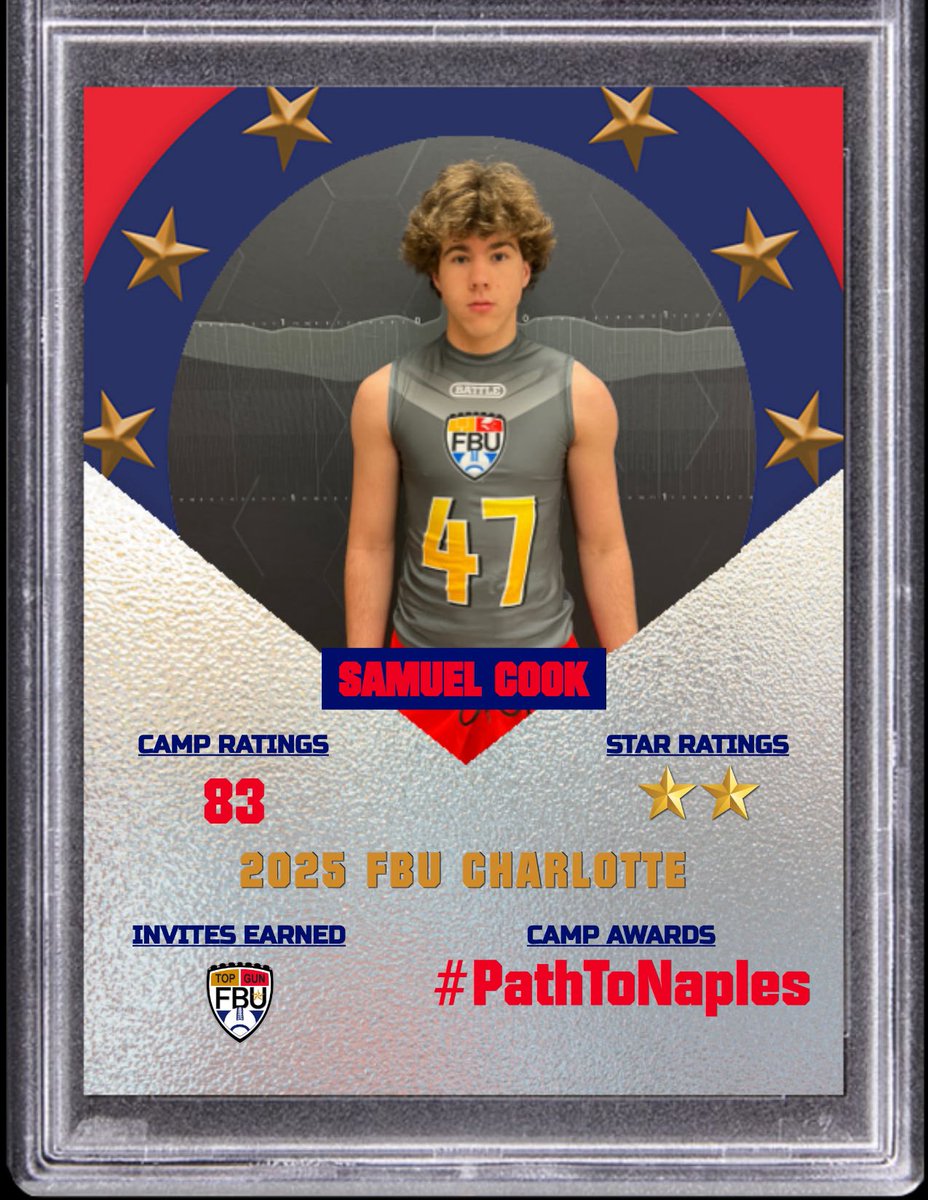 SamuelCnafo27's tweet photo. Grateful to earn an invite to FBU Top Gun! Thank you to the staff and coaches at @FBUcamp Charlotte for the opportunity. I’m locked in and ready to work.
#PathToNaples #fbutopgun #co2027 

@NafoFalconsFB @PrepRedzoneSC @PrepRedzoneNC https://t.co/Vgyghey23i