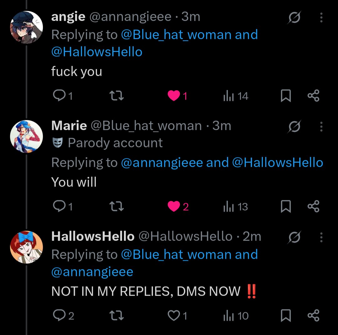 HallowsHello's tweet photo. My mutuals be #pmoing me off sometimes ๐ https://t.co/byp5clPuIy